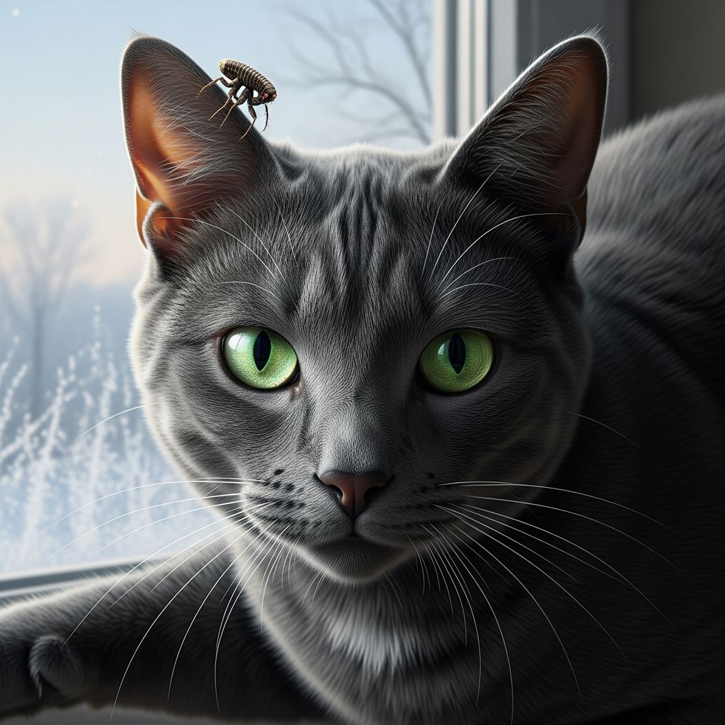 Discover why cold weather doesn't eliminate fleas and how to protect your cat year-round