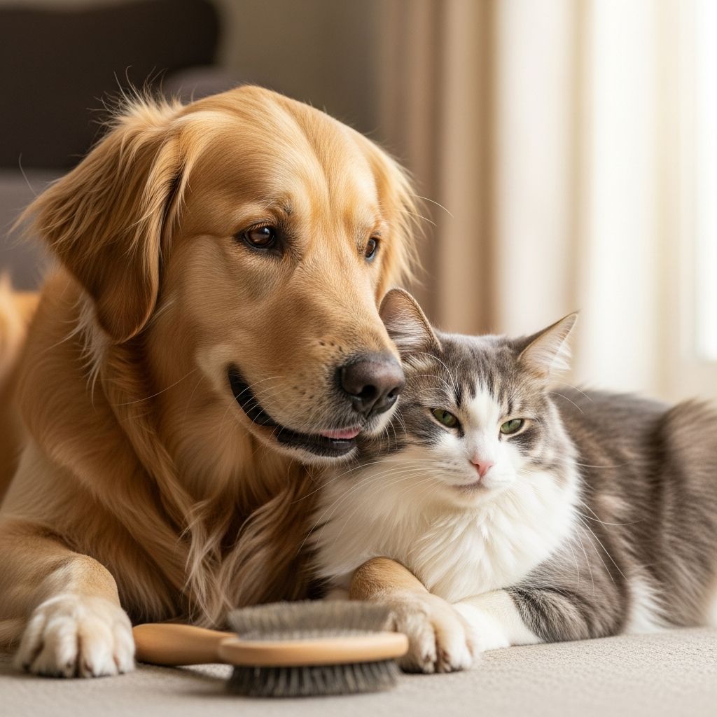 Zelda Loves Bailey But Hates Being Brushed Discover how Dr. Karyn uses her cat Zelda's crush on Labrador Bailey to overcome grooming fears with a new brush.