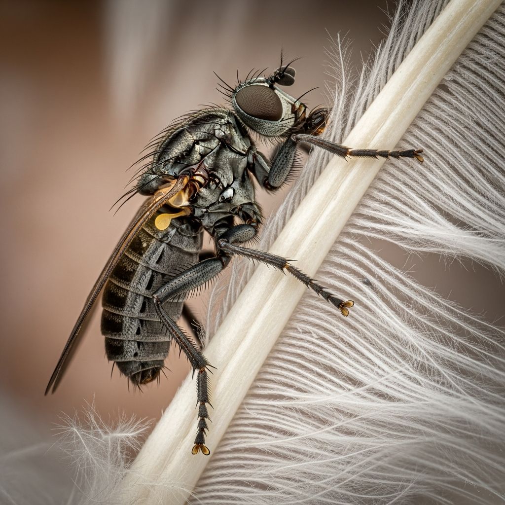 Discover the biology, impact, and control of hippoboscid flies that plague birds worldwide, from songbirds to pigeons.