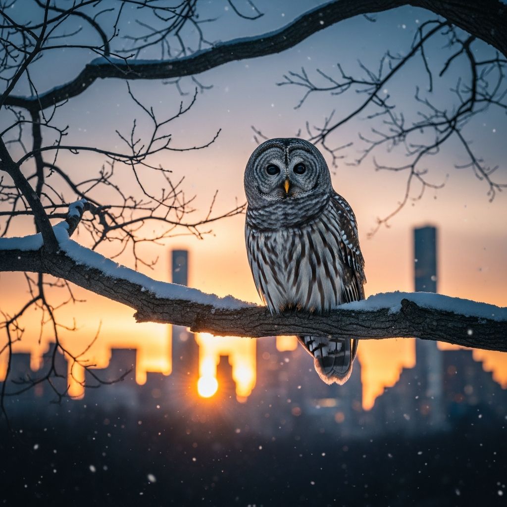 Discover how Barry the barred owl became a sensation in New York City, enchanting residents and highlighting urban wildlife wonders.