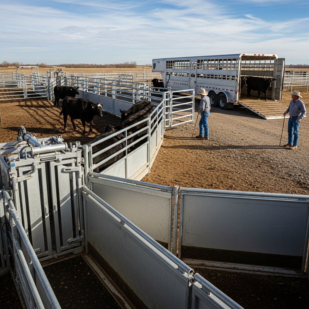 Beef Cattle Handling Systems and Transport Expert strategies for designing safe, efficient facilities and transport methods to optimize beef cattle welfare and operations.