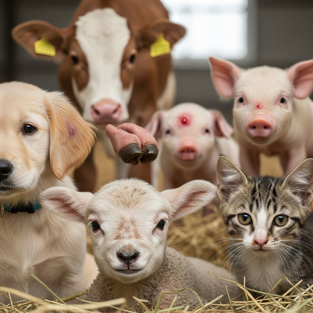Exploring genetic and developmental skin anomalies from birth in pets and livestock, their signs, breeds at risk, and care options.