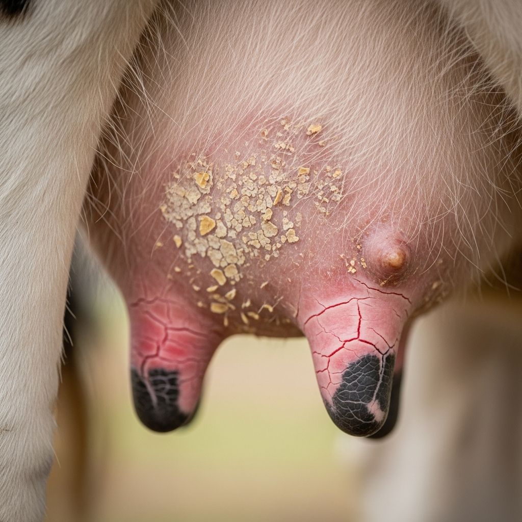 Bovine Teat And Skin Disorders: Prevention, Diagnosis, Treatment Comprehensive guide to identifying, preventing, and managing common diseases affecting cow teats and udder skin for optimal dairy herd health.
