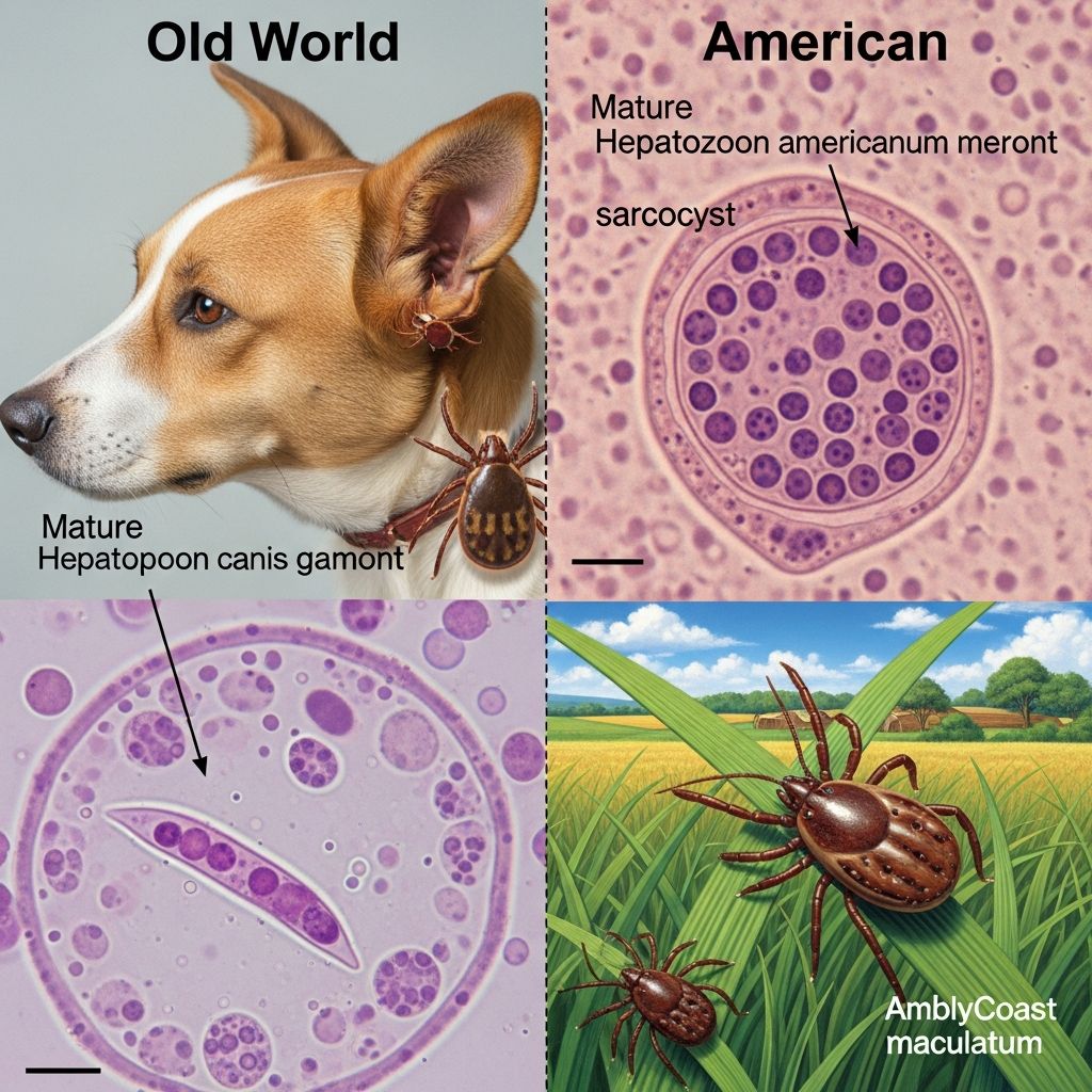 Canine Hepatozoonosis: Old World vs American Forms Explore the differences between Old World and American canine hepatozoonosis, from tick transmission to severe symptoms and lifelong treatments.