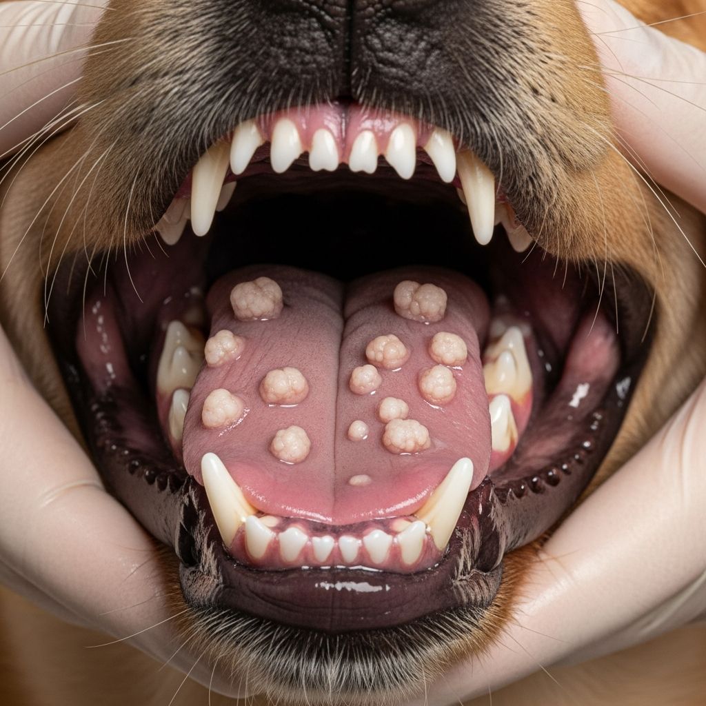 Comprehensive insights into causes, symptoms, treatments, and prevention of viral warts in dogs' mouths for pet owners.
