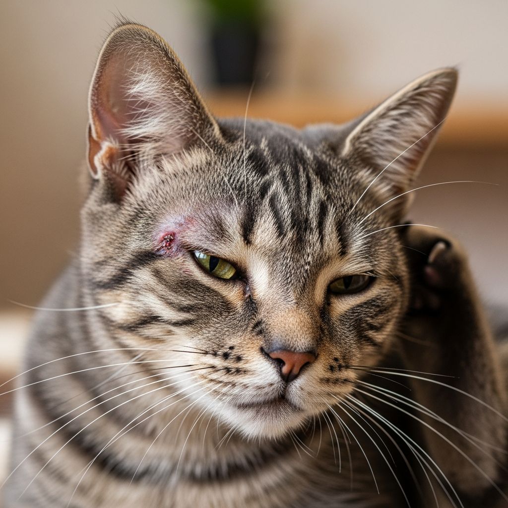 Discover causes, symptoms, diagnosis, and treatments for allergic dermatitis in cats to keep your feline friend's skin healthy.