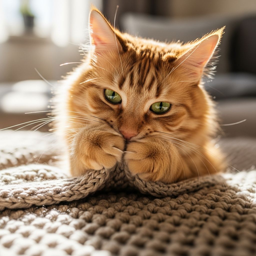 Cat Kneading Explained: Why Cats Knead And How To Respond Discover the fascinating reasons behind your cat's kneading habit, from kitten instincts to adult affection and territory marking.