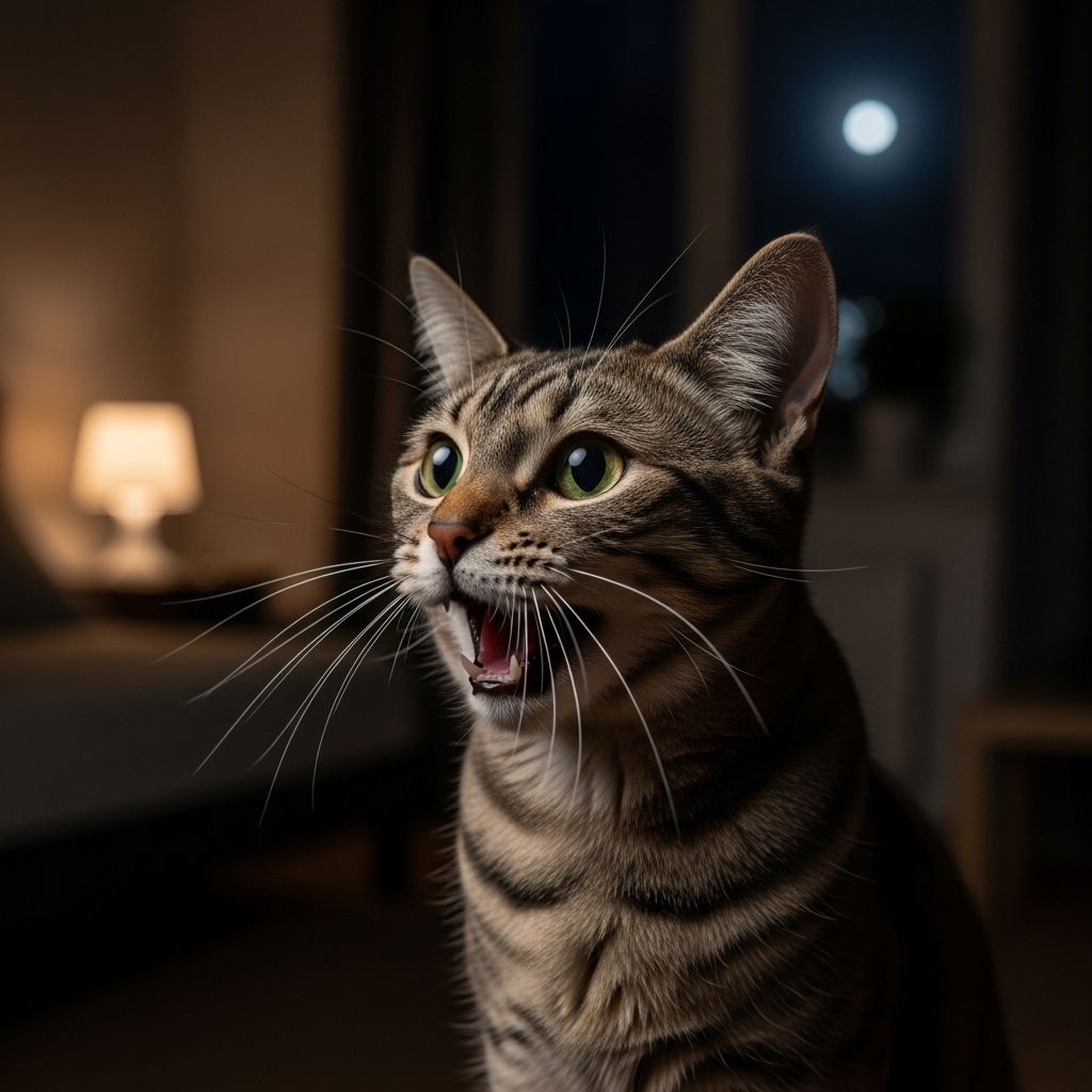 Discover why your cat meows at night and proven strategies to restore peaceful evenings for both you and your feline companion.