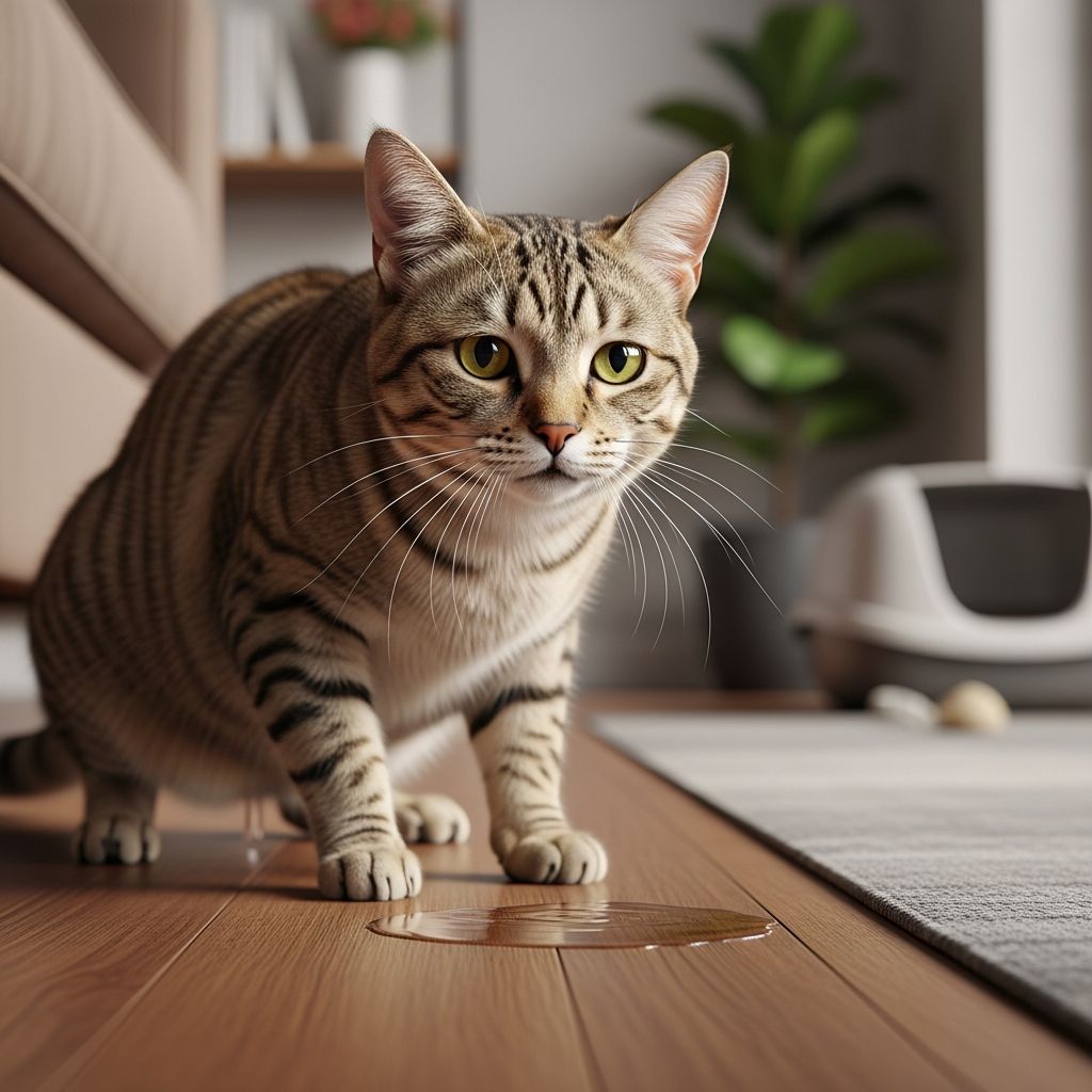 Discover why your cat is urinating outside the litter box and get proven steps to stop it, from medical emergencies to stress relief.