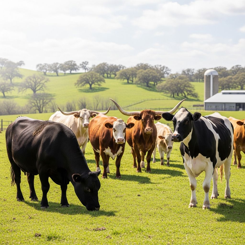 Discover the ideal cattle breed for your farm's climate, production goals, and management capabilities.