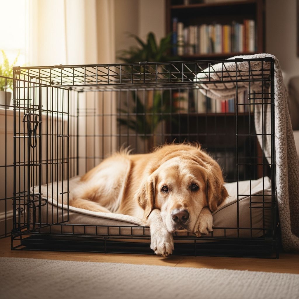 Discover effective strategies to introduce crate training to older dogs, enhancing their comfort, safety, and behavior in later years.