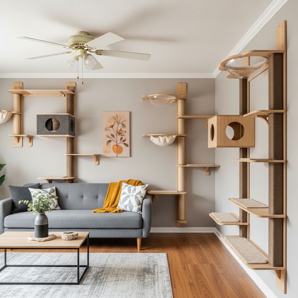 Transform your home with custom cat shelves that provide exercise and enrichment
