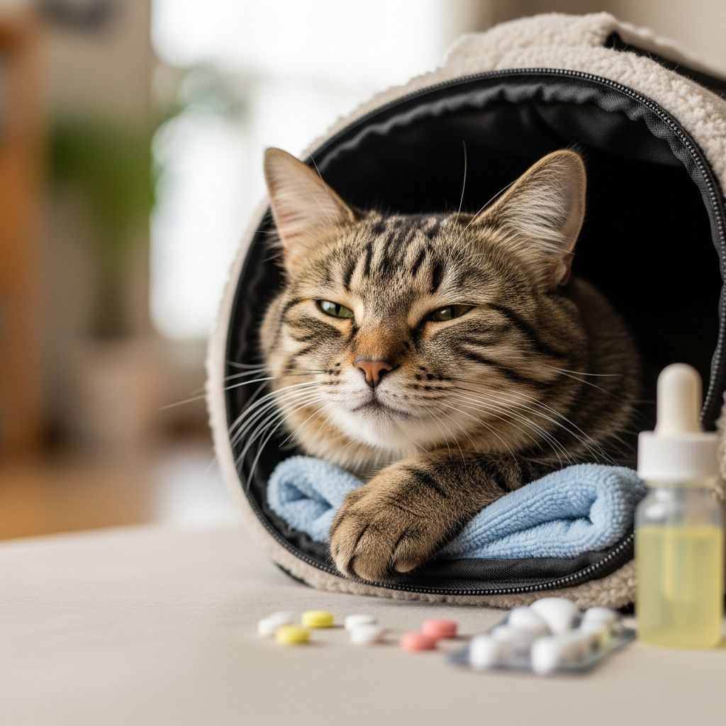 Discover safe ways to calm your cat during trips using medications like diphenhydramine, plus non-drug strategies for stress-free journeys.