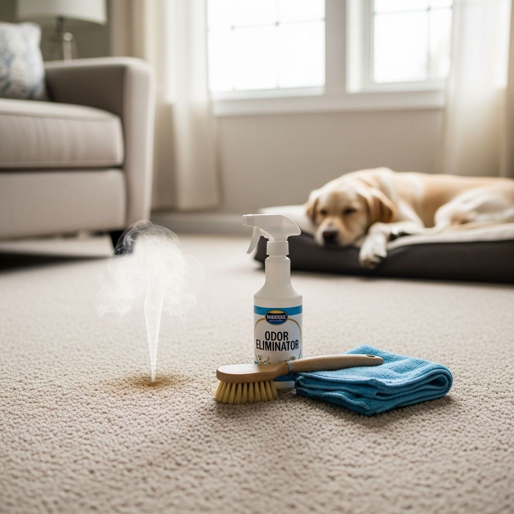Discover proven techniques to banish persistent dog pee smells and stains from your carpets, restoring freshness with safe, effective methods.