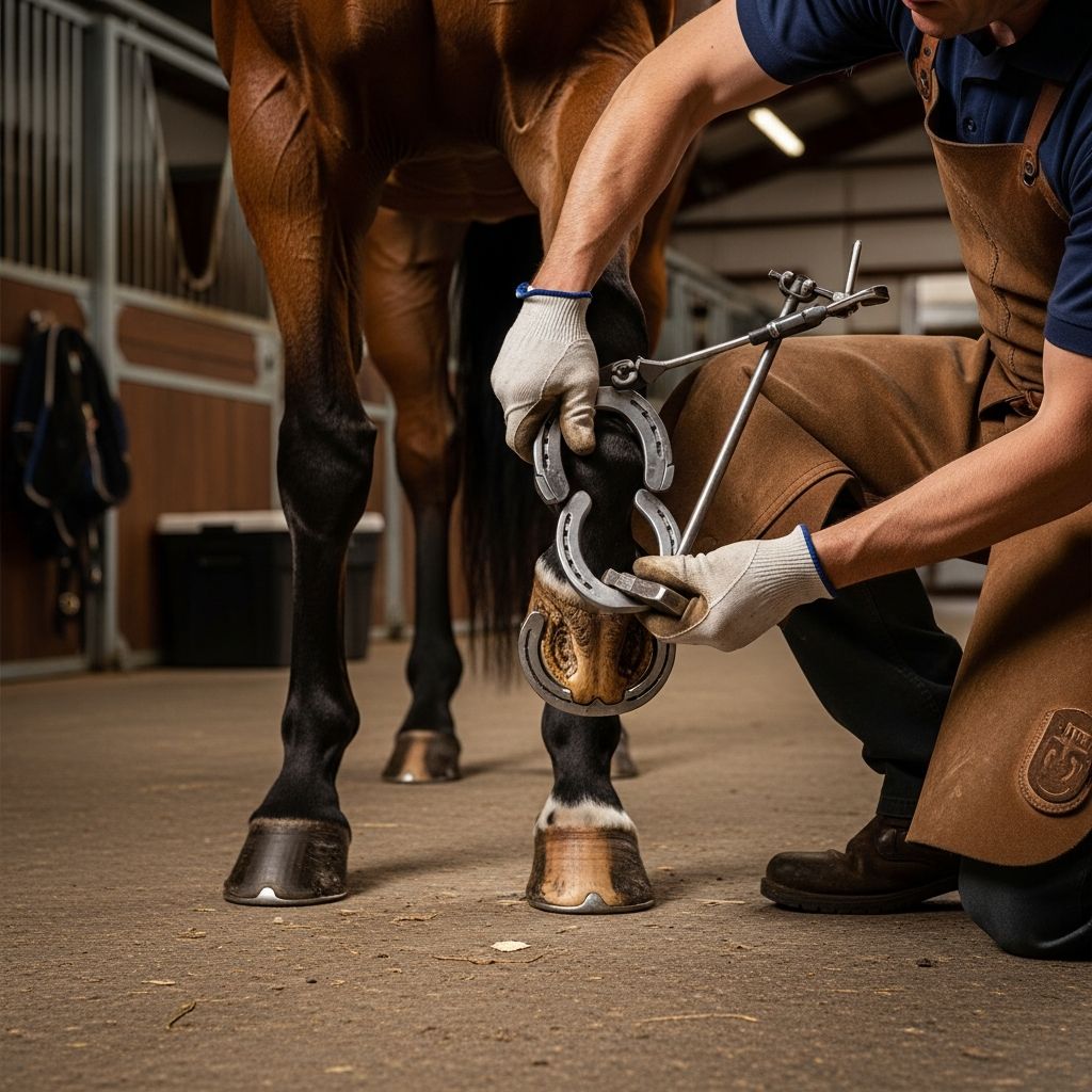 Equine Footwear Essentials: When and Why Horses Need Shoes Discover the critical factors determining whether your horse needs protective shoeing for optimal hoof health.