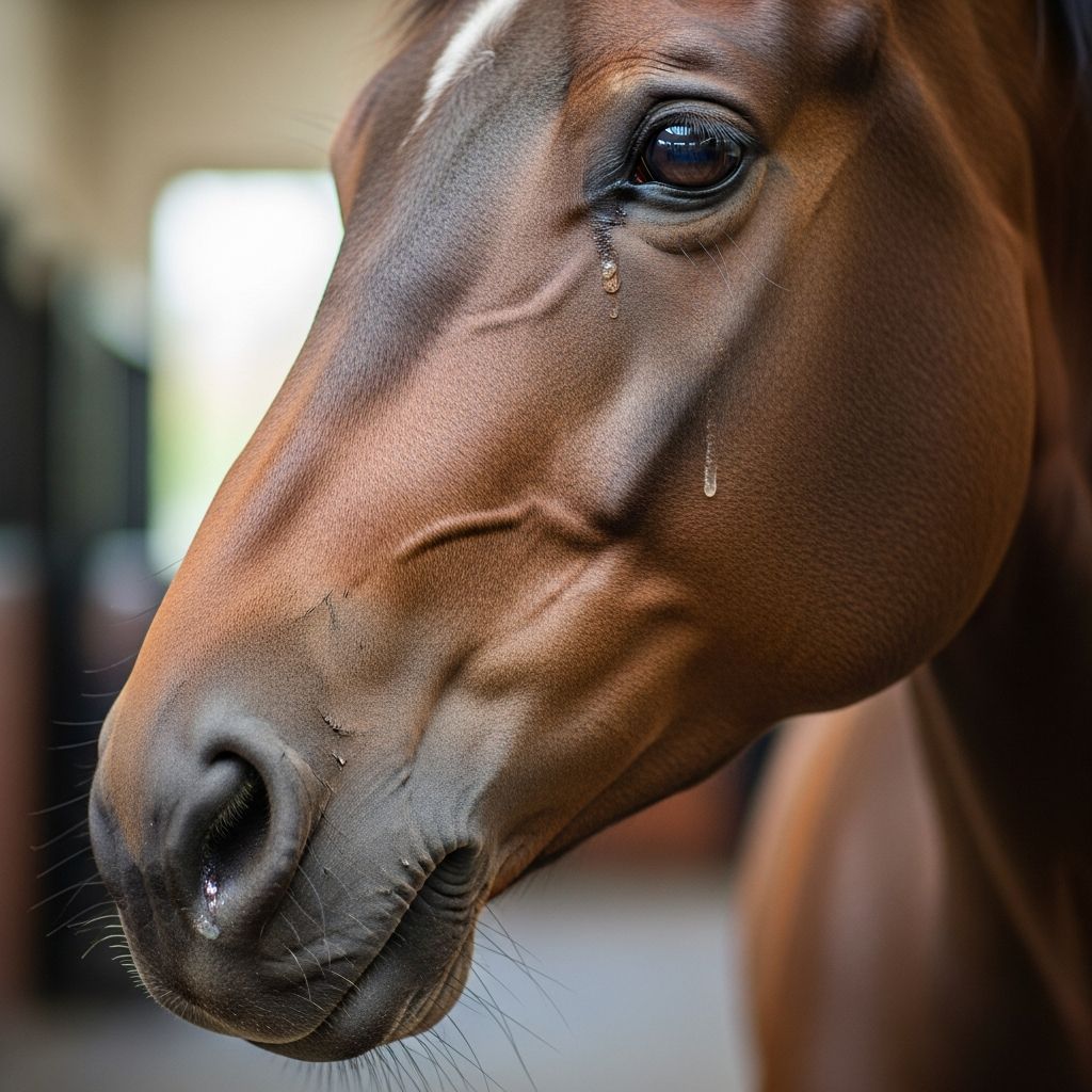 Comprehensive guide to diagnosing and managing nasal cavity and tear duct issues in horses for optimal eye health.