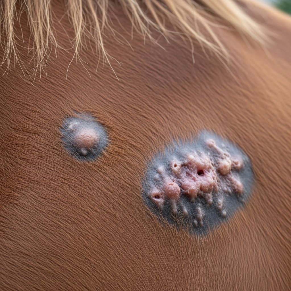 Equine Sarcoids: 6 Types, Signs, And Treatment Options Discover the causes, types, symptoms, diagnosis, and effective treatments for equine sarcoids, the most common skin tumors affecting horses worldwide.