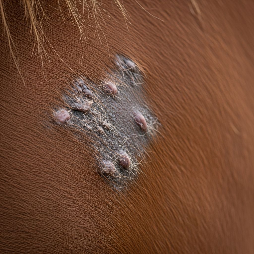 Comprehensive insights into recognizing, managing, and preventing common skin conditions in horses for optimal equine wellness.
