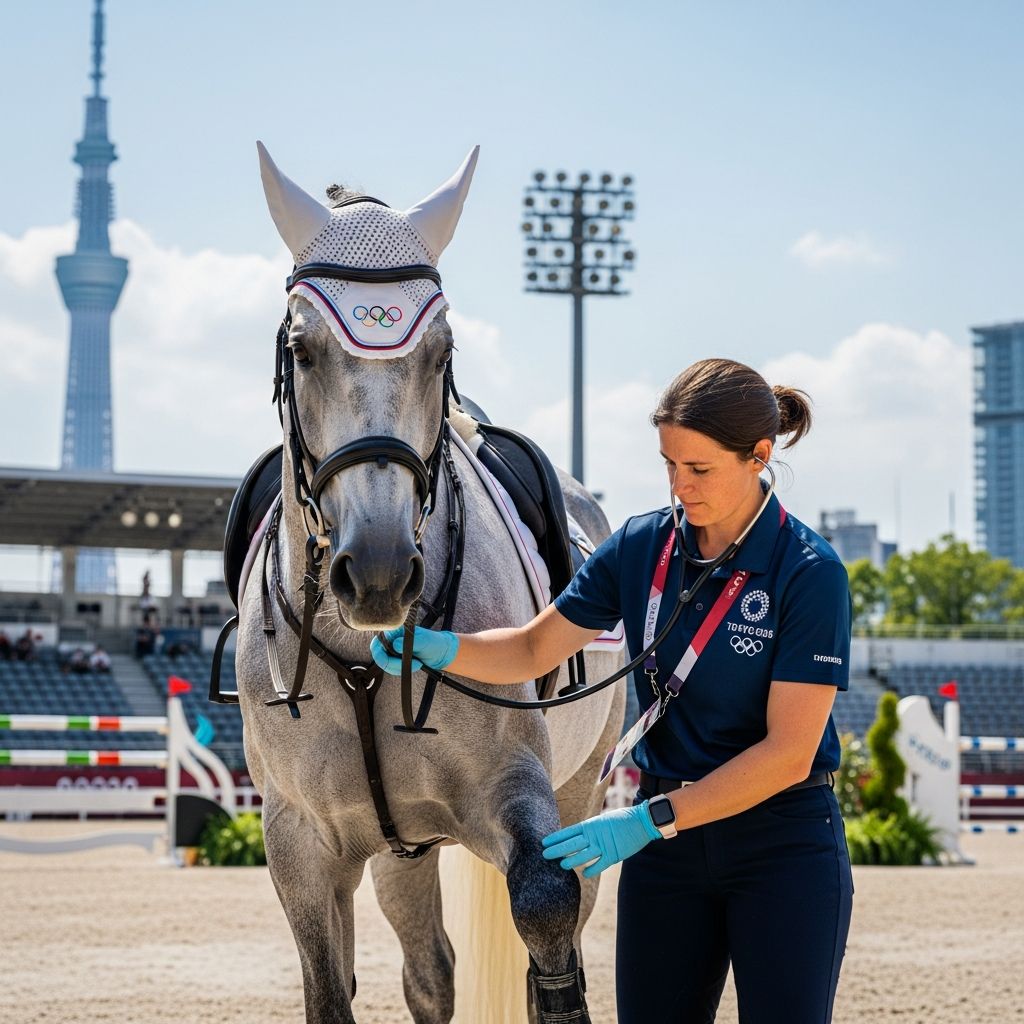Equine Vets Shine at Tokyo 2020 Olympics Discover how dedicated equine veterinarians ensured horse welfare and athletic excellence at the delayed Tokyo 2020 Olympic Games.