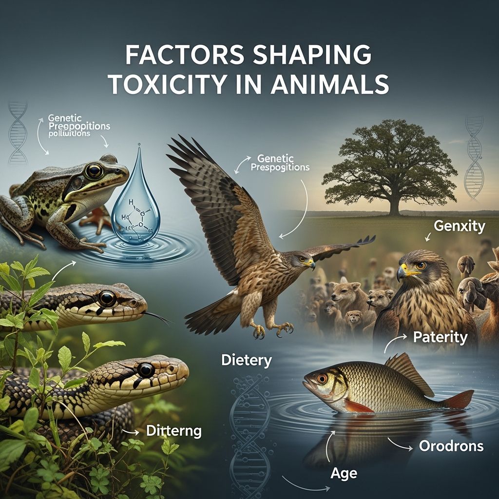Factors Shaping Toxicity in Animals Explore how chemical properties, exposure methods, environmental conditions, and animal biology determine the impact of toxins on different species.