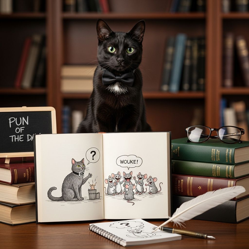 Feline Humor: Exploring Cat Comedy and Wordplay Discover the amusing world of cat-themed jokes, puns, and witty wordplay for cat enthusiasts.