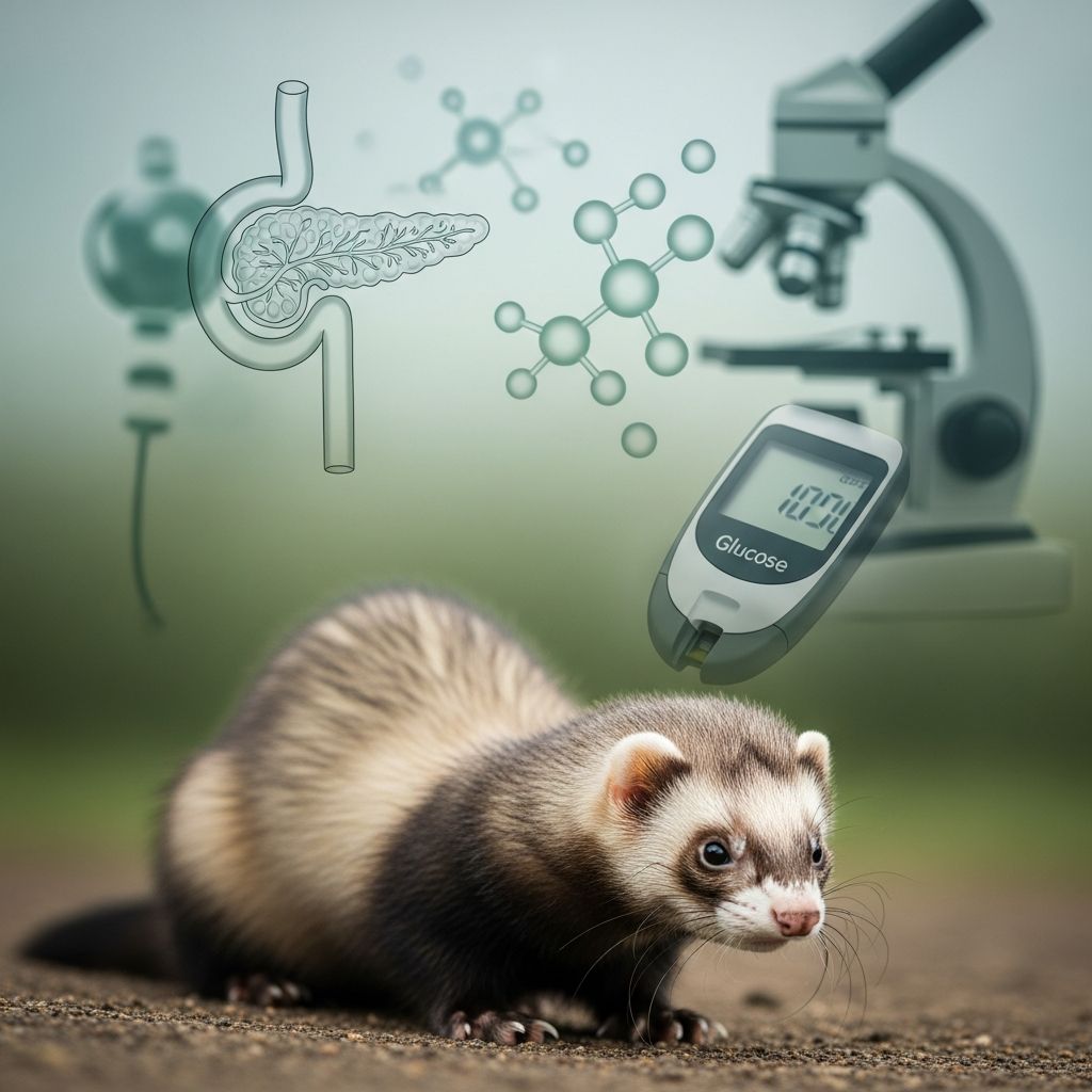 A comprehensive guide to recognizing, diagnosing, and managing pancreatic tumors in pet ferrets.