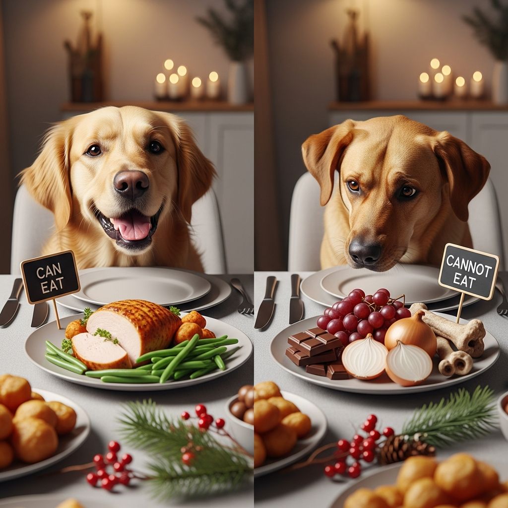 Festive Dining Guide: What Dogs Can and Cannot Eat Ensure your canine companion stays healthy during holiday celebrations with this comprehensive food safety guide.