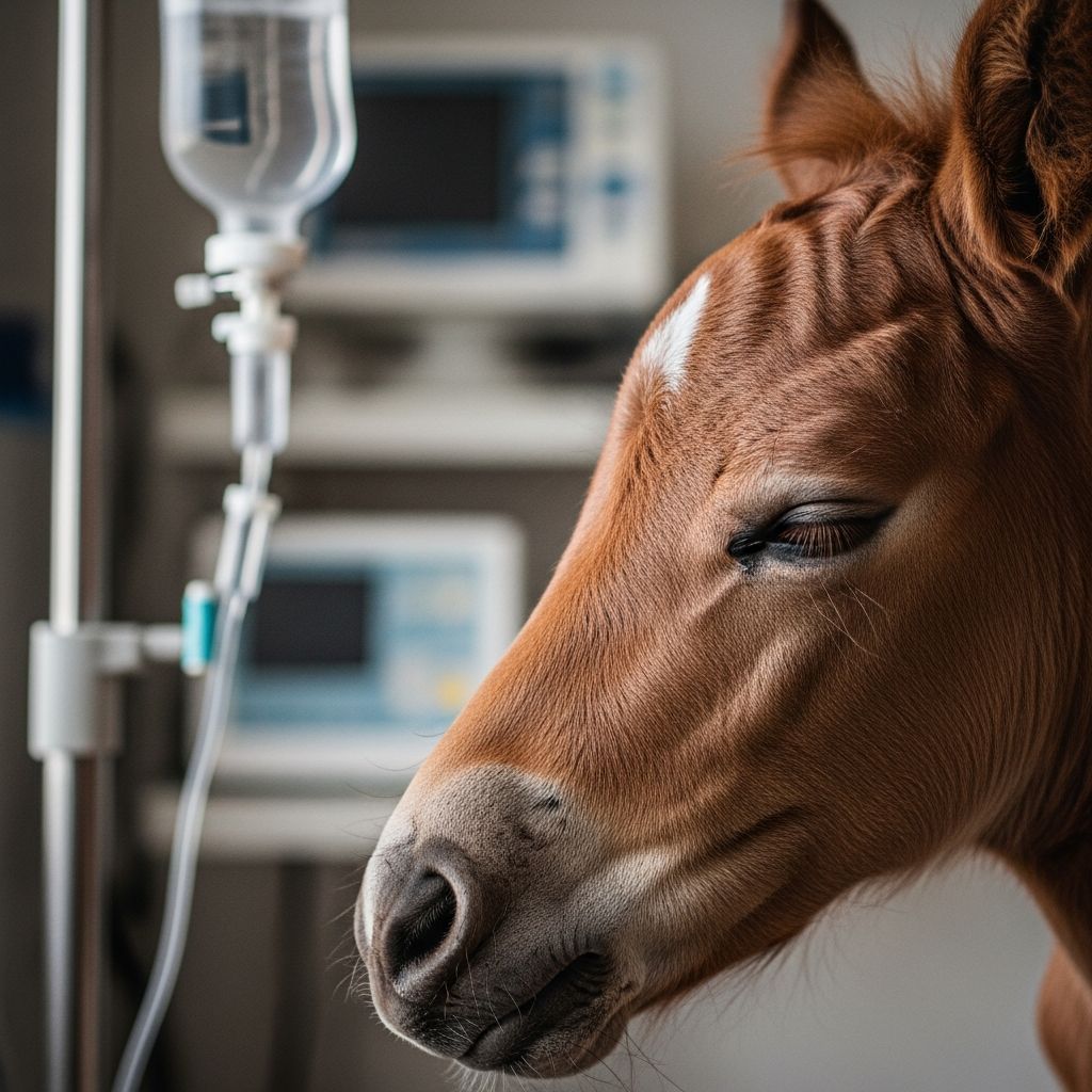 Understand the causes, symptoms, and life-saving treatments for neonatal encephalopathy in newborn foals, helping horse owners protect their vulnerable young.