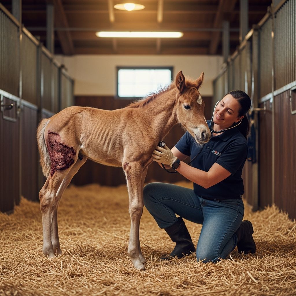 Comprehensive insights into causes, symptoms, diagnosis, and management strategies for diarrhea in young horses.