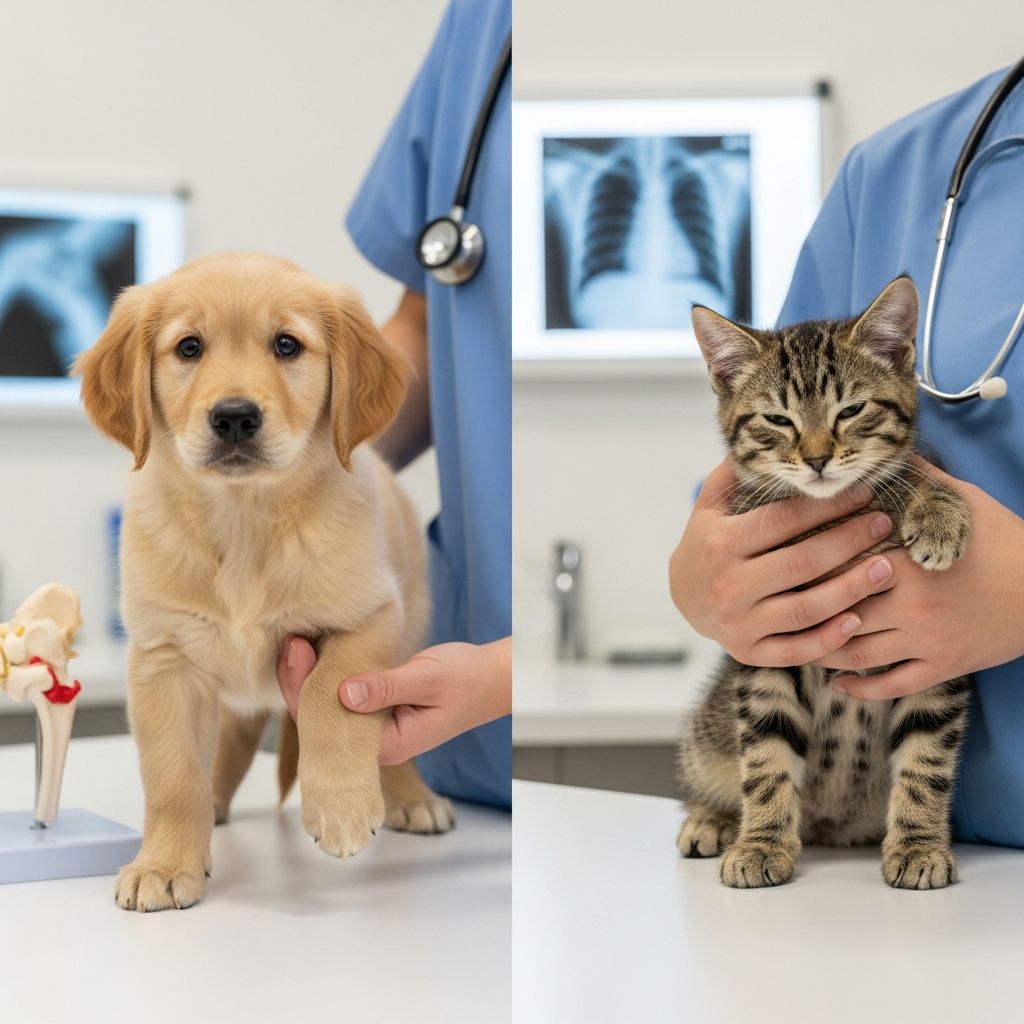 Explore common skeletal growth disorders in puppies and kittens, their causes, symptoms, diagnosis, and management strategies for healthy development.