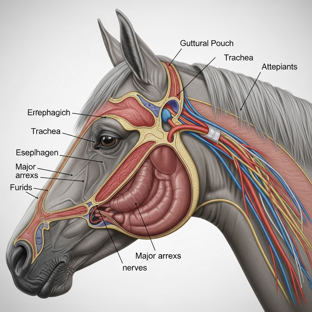 Explore the causes, symptoms, diagnosis, and treatments for guttural pouch disorders affecting horses, from infections to air trapping issues.