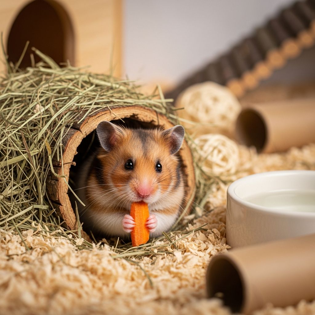 Hamster Care Essentials: Complete Guide For Healthy Pets Comprehensive guide to providing optimal care for hamsters, covering housing, nutrition, health, and enrichment for happy, healthy pets.
