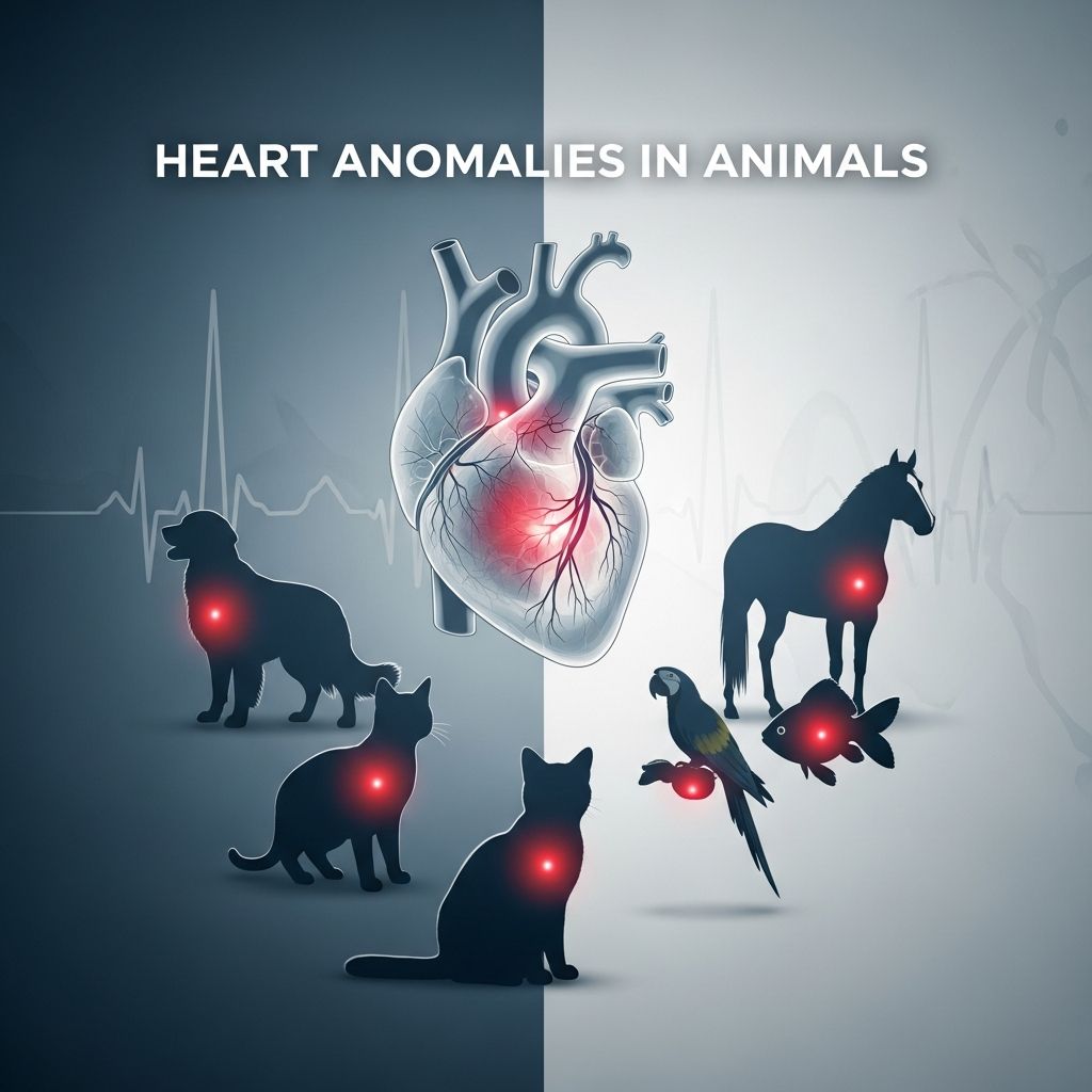 Exploring congenital defects, acquired disorders, and management strategies for cardiovascular issues across species.