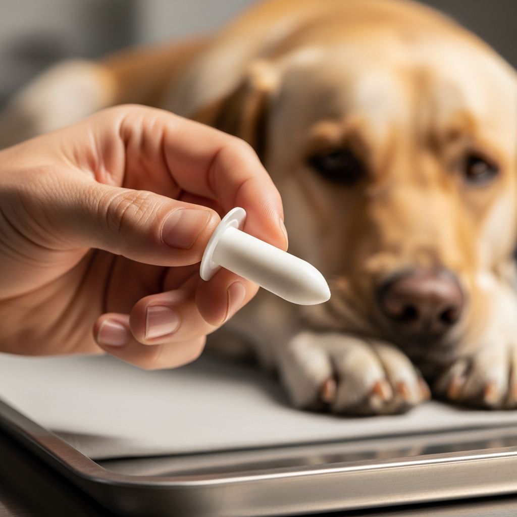 Learn safe, step-by-step methods to relieve your dog's constipation using suppositories, plus prevention tips from veterinary experts.