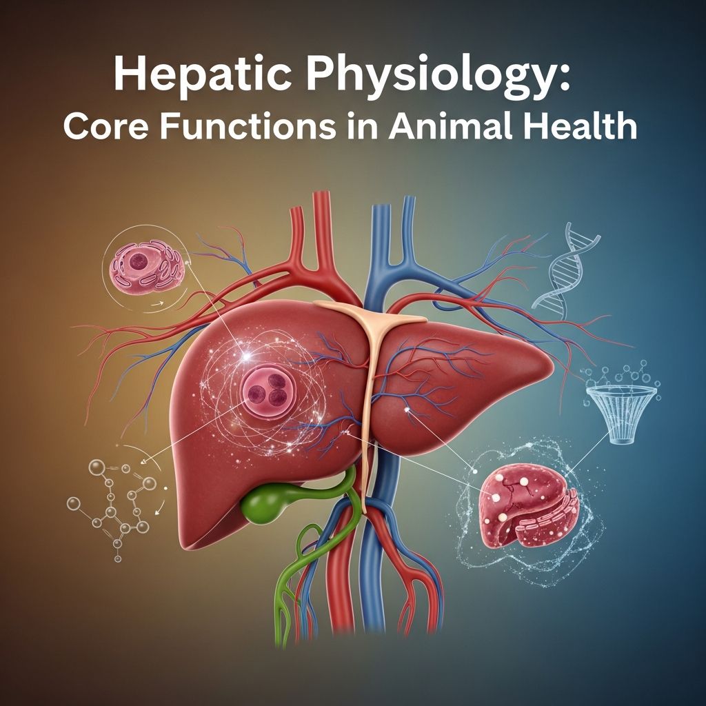 Hepatic Physiology: Core Functions in Animal Health Understanding the liver's critical role in maintaining homeostasis and supporting vital biological processes