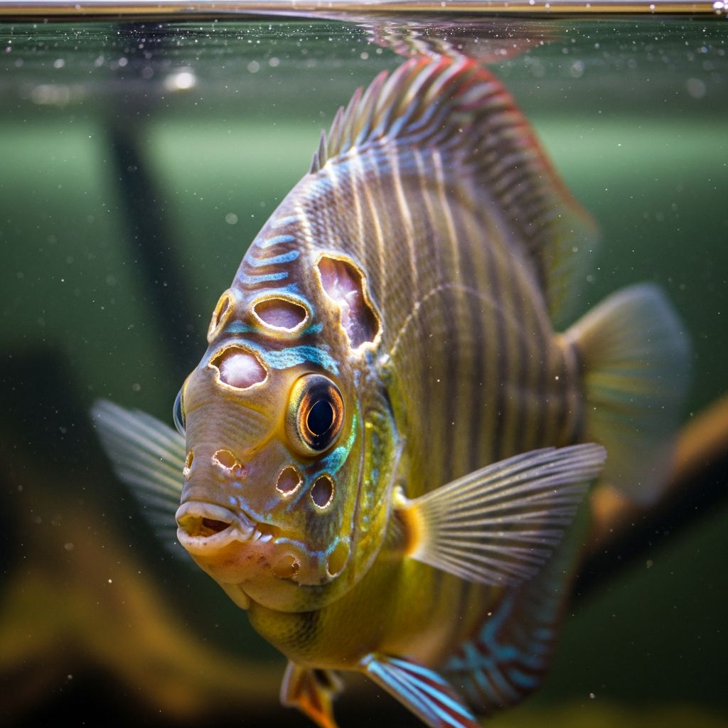 Understand the symptoms, root causes, and effective treatments for Hole-in-the-Head disease to keep your aquarium fish thriving.