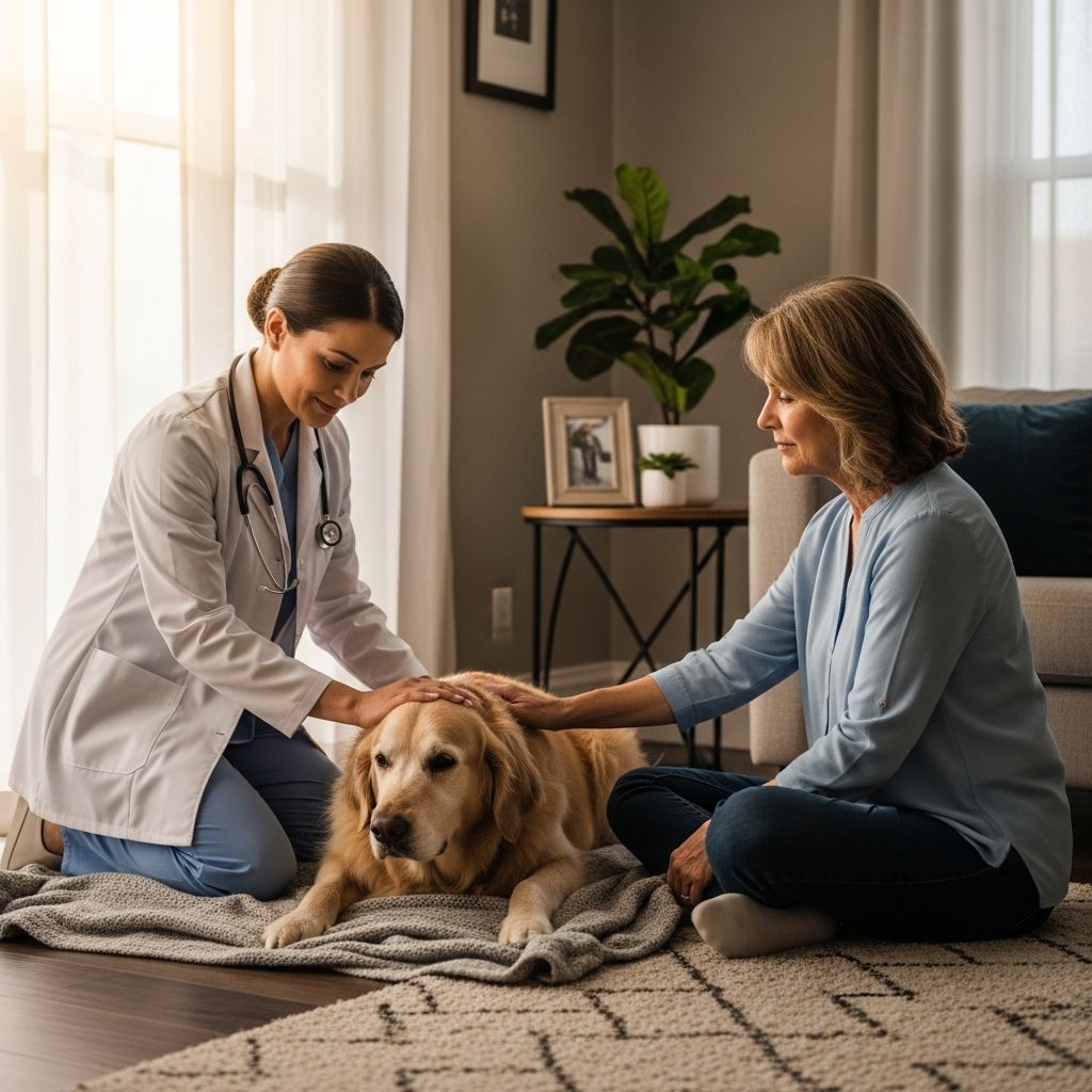 Explore the advantages of compassionate at-home pet euthanasia alongside key considerations for pet owners facing this difficult choice.