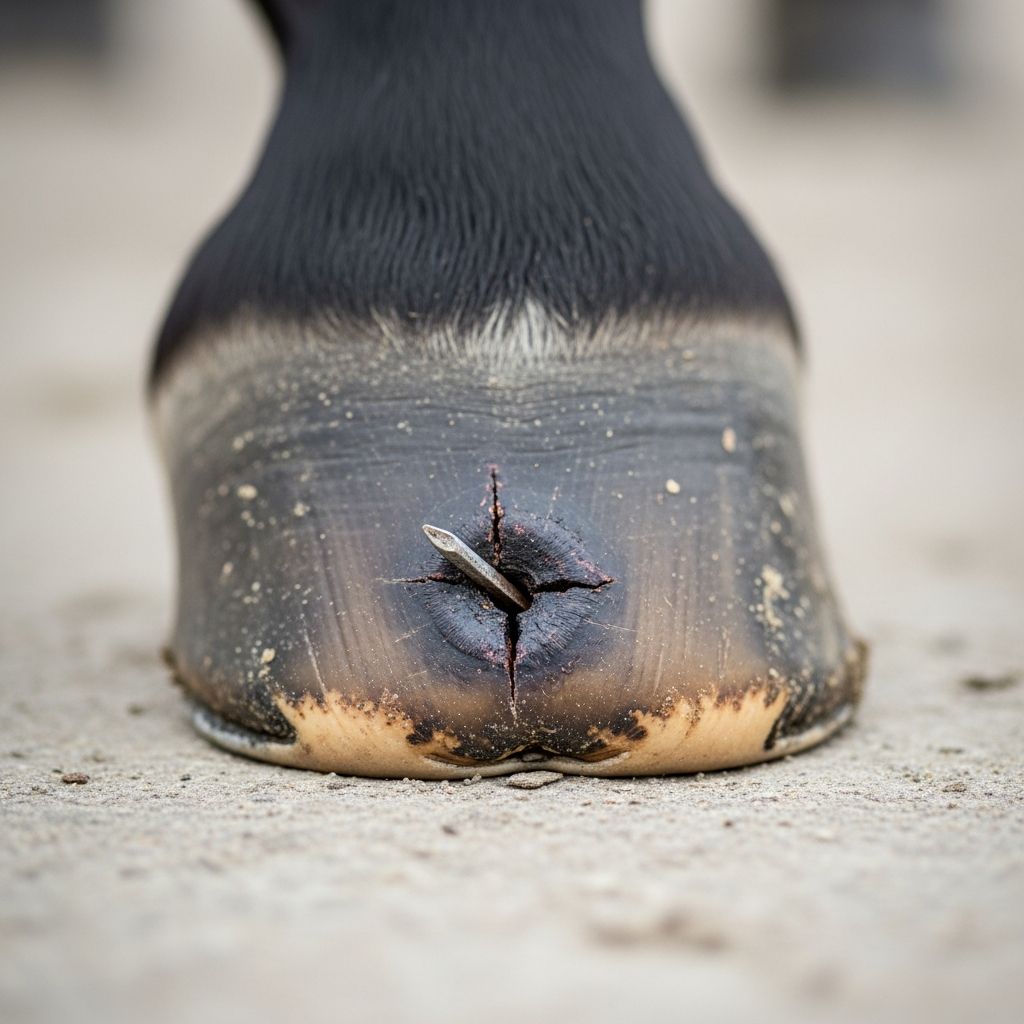 Hoof Puncture Injuries In Horses: Essential Diagnosis & Care Essential guide to recognizing, treating, and preventing serious hoof puncture wounds in horses for optimal recovery and performance.