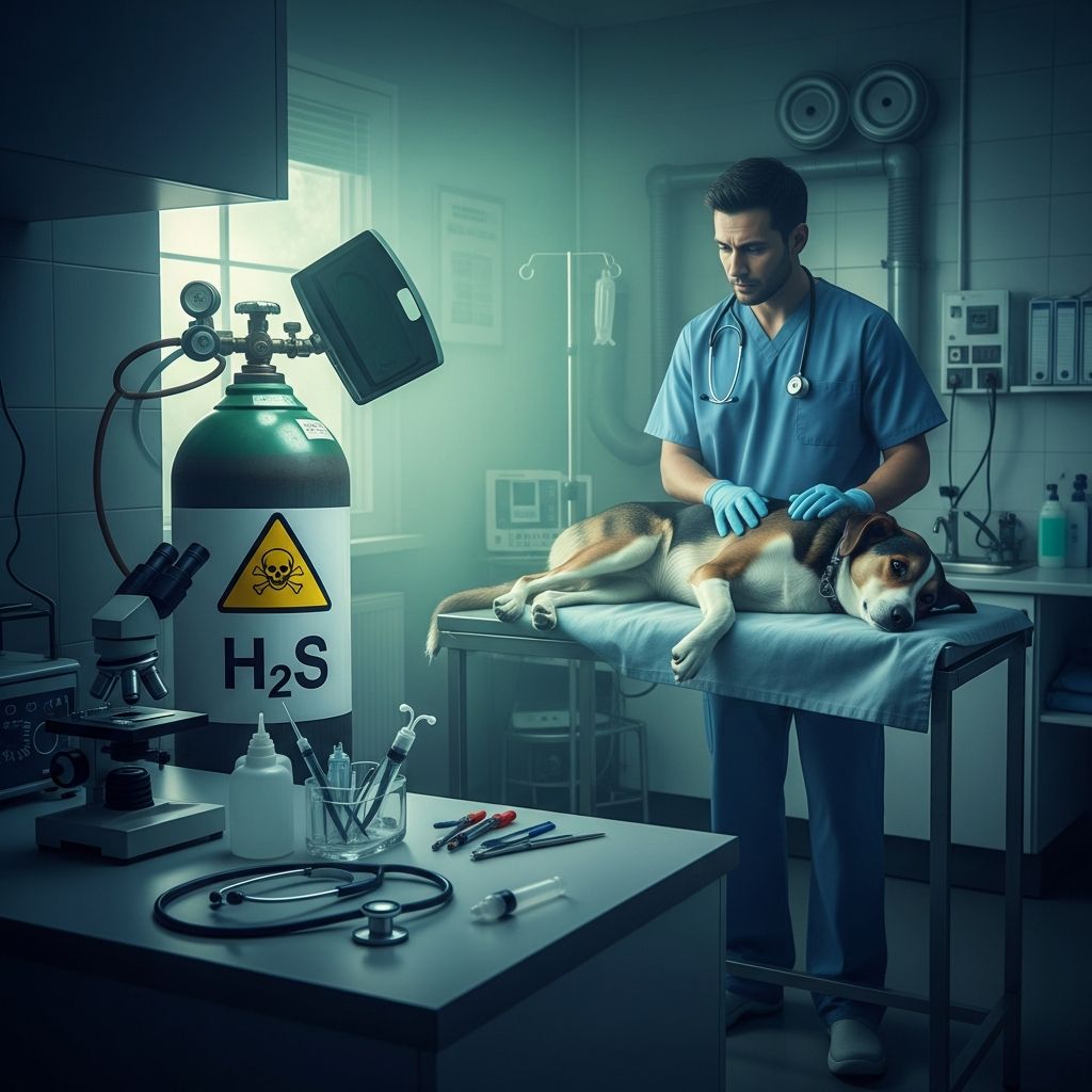 Hydrogen Sulfide Risks in Veterinary Environments Essential guide to recognizing, preventing, and managing H2S dangers for animal health professionals in high-risk settings.
