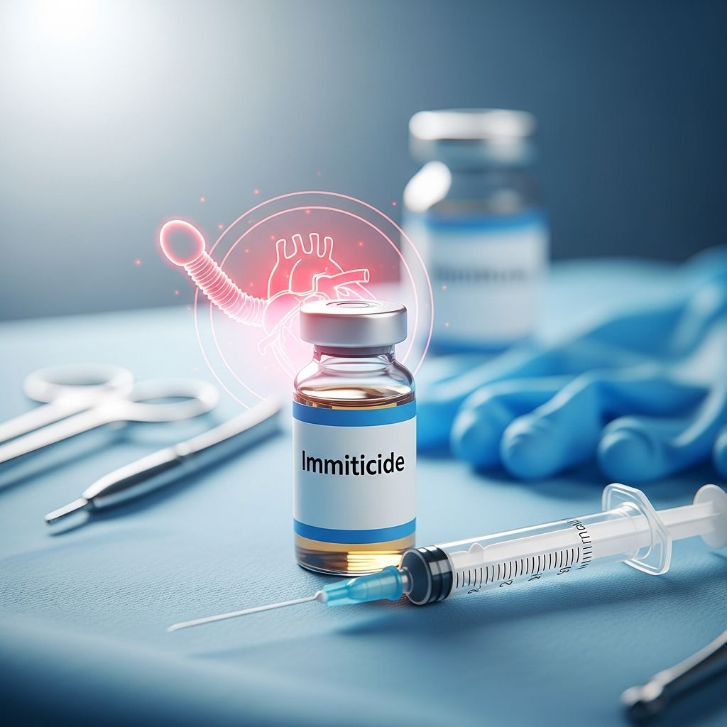 Immiticide 3-Dose Protocol For Canine Heartworm, 99% Clearance Explore the vital role of Immiticide in eliminating heartworms from dogs, backed by expert guidelines and modern protocols for optimal outcomes.