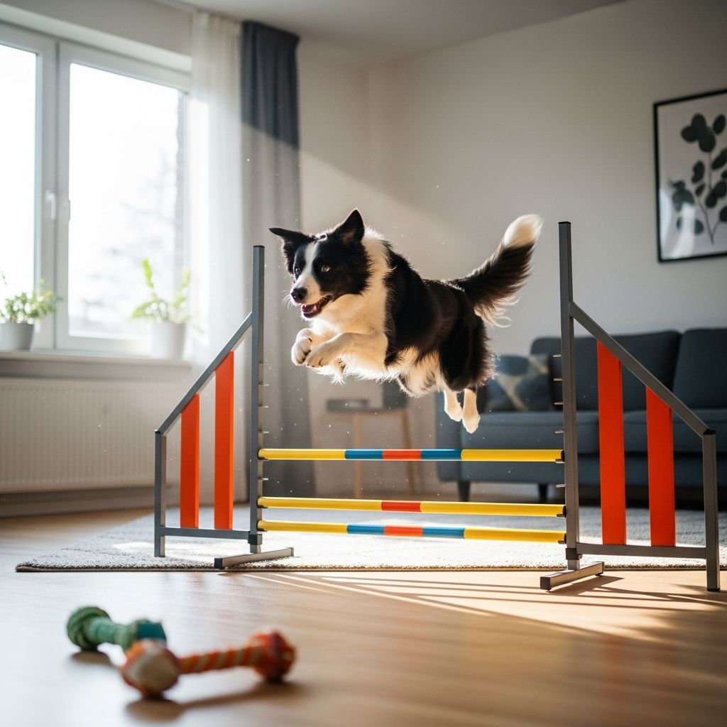 Discover engaging indoor games and exercises to satisfy your herding dog's instincts and keep them happy without stepping outside.