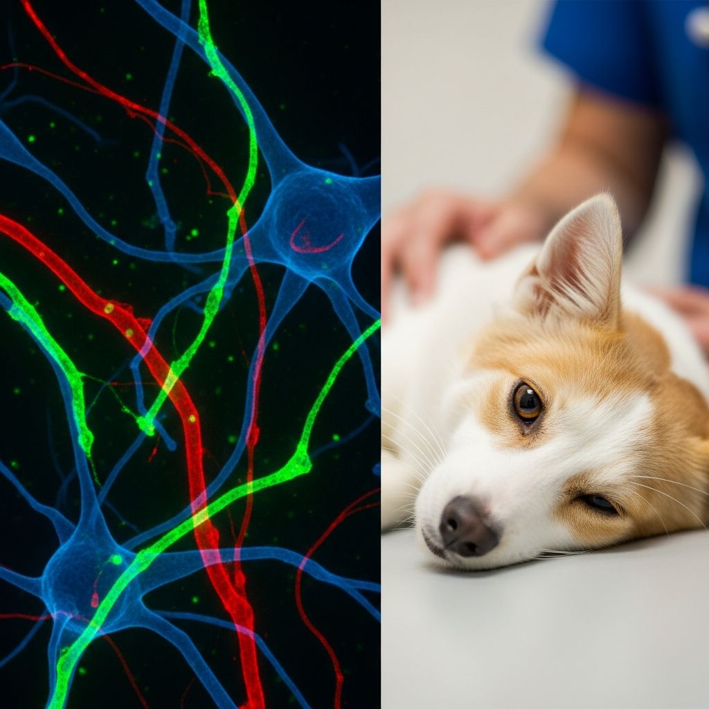 Exploring genetic and birth-related nervous system issues in pets and livestock, from symptoms to management strategies.