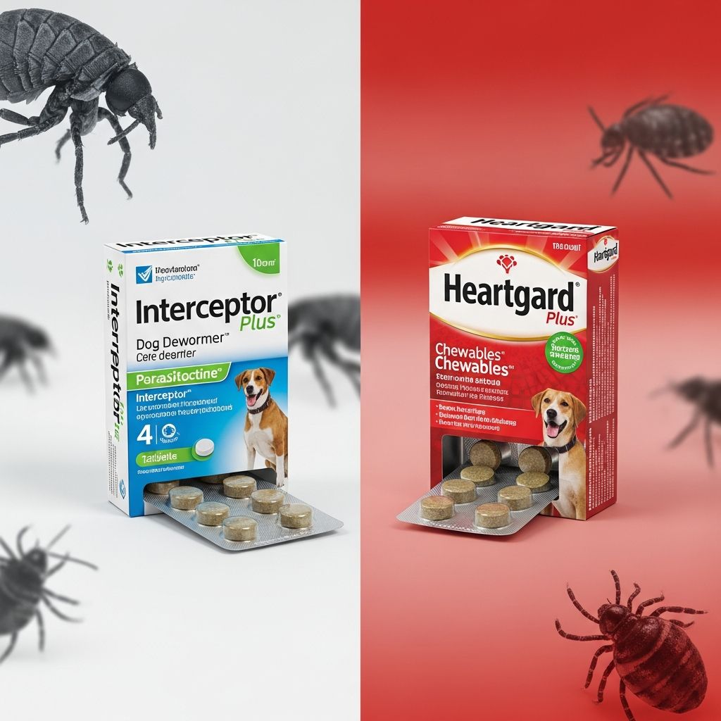 Interceptor vs Heartgard: Parasite Protection Guide Discover how Interceptor Plus and Heartgard Plus compare in protecting dogs from heartworms, intestinal worms, and more for optimal pet wellness.
