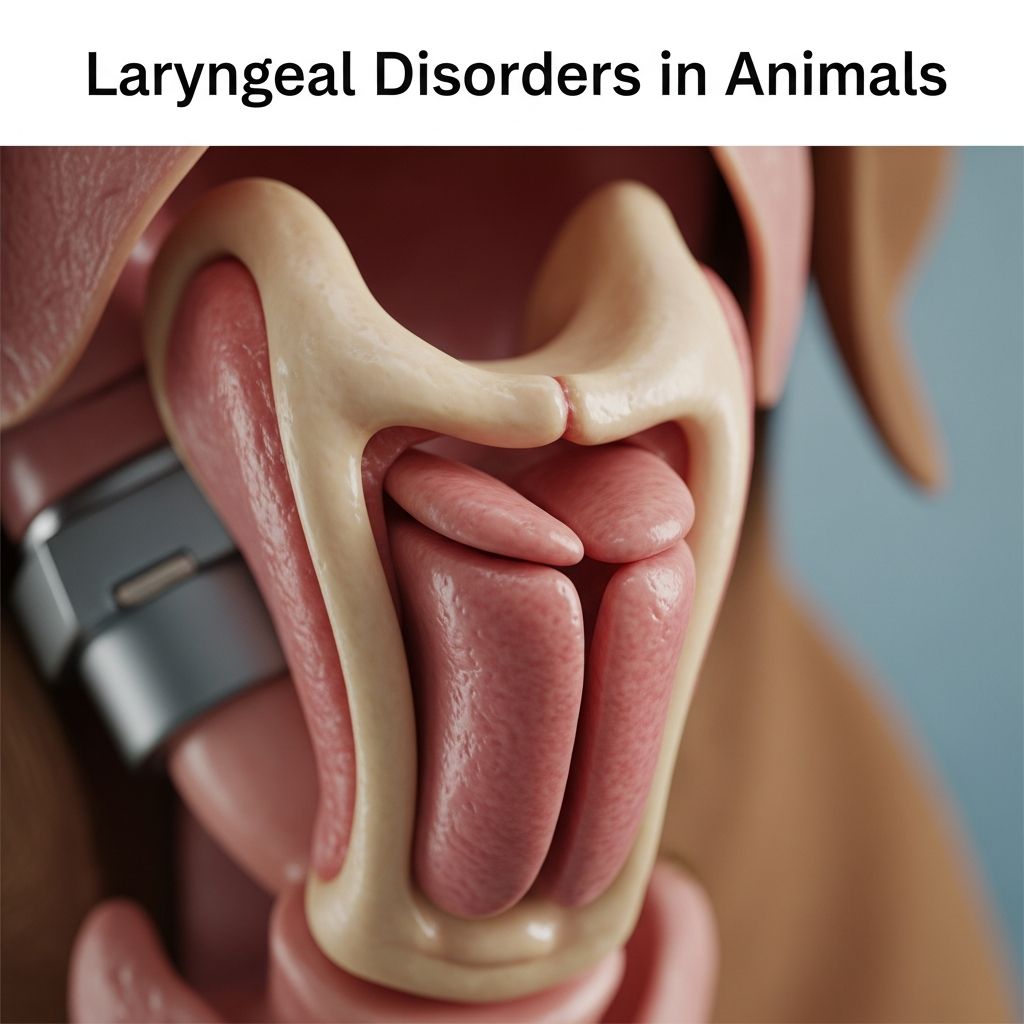 Laryngeal Disorders In Animals: Diagnosis And Treatment Comprehensive guide to diagnosing, treating, and managing laryngeal conditions in dogs, cats, horses, and other animals for better respiratory health.