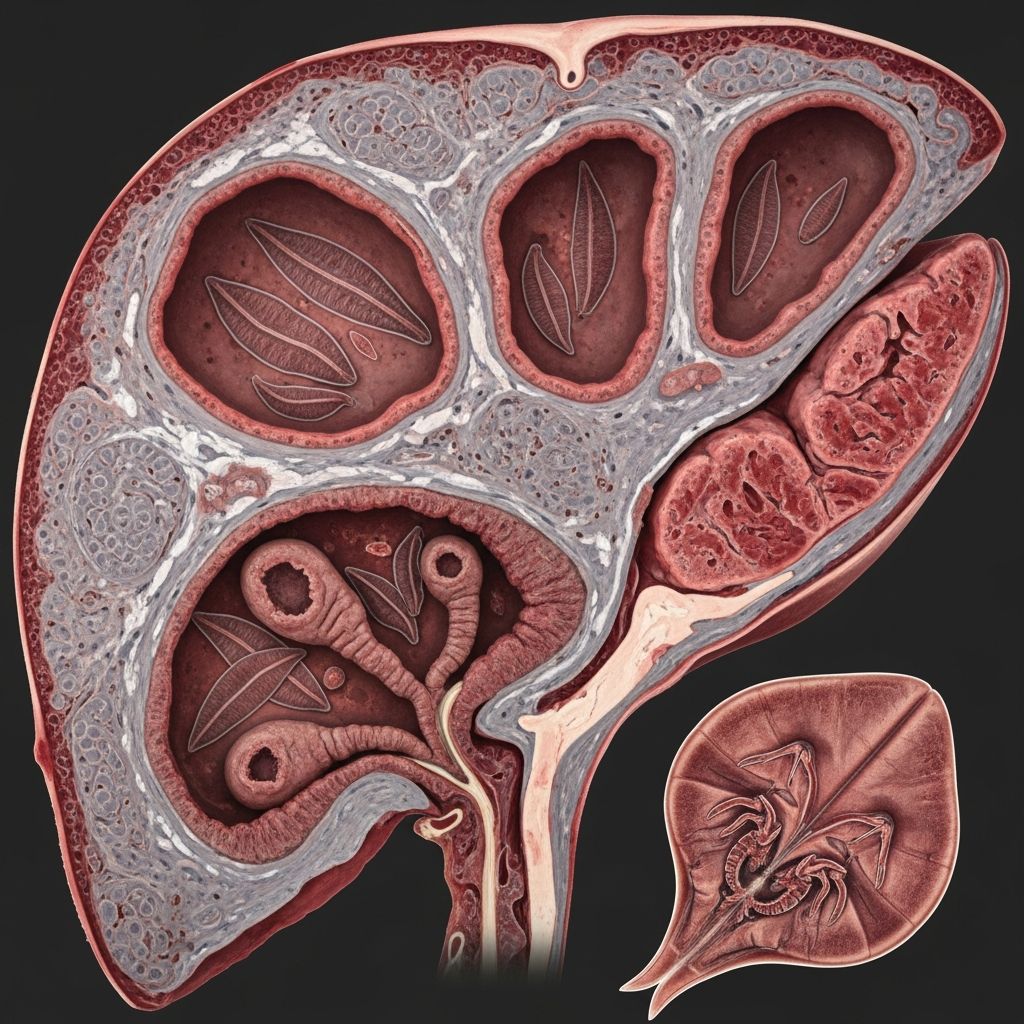 Liver Fluke Disease in Ruminants: Pathology and Management Understanding Fasciola hepatica infection, transmission, and treatment strategies in livestock.