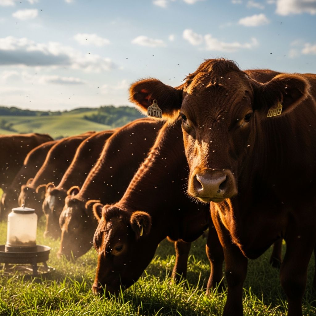 Comprehensive strategies for controlling head flies affecting cattle and sheep production