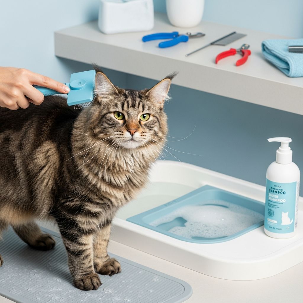 Mastering Cat Bathing and Grooming Essentials Discover expert techniques for bathing and grooming your cat to keep their coat healthy, shiny, and mat-free while minimizing stress for both of you.