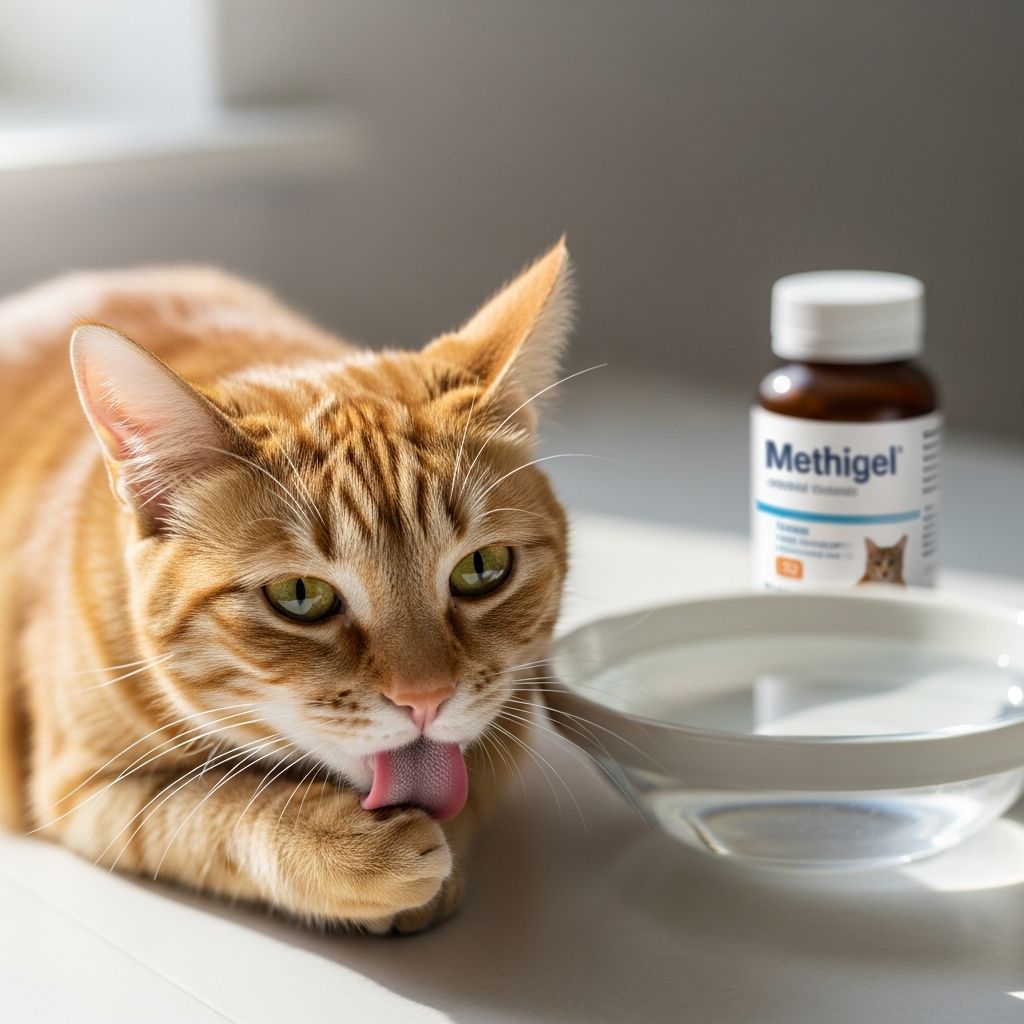 Methigel For Cats: Dosage, Benefits, And Safety Guide Discover how Methigel supports feline urinary tract health by acidifying urine, preventing stones, and reducing odors effectively.