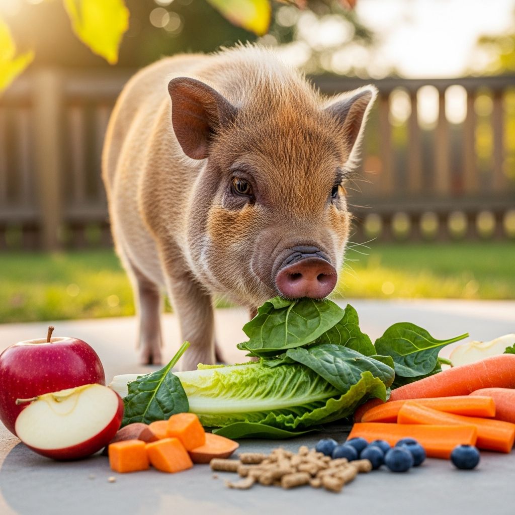 Mini Pig Nutrition: Complete Guide To Feeding And Health Expert tips on balanced diets, feeding schedules, and health management for thriving miniature pet pigs.