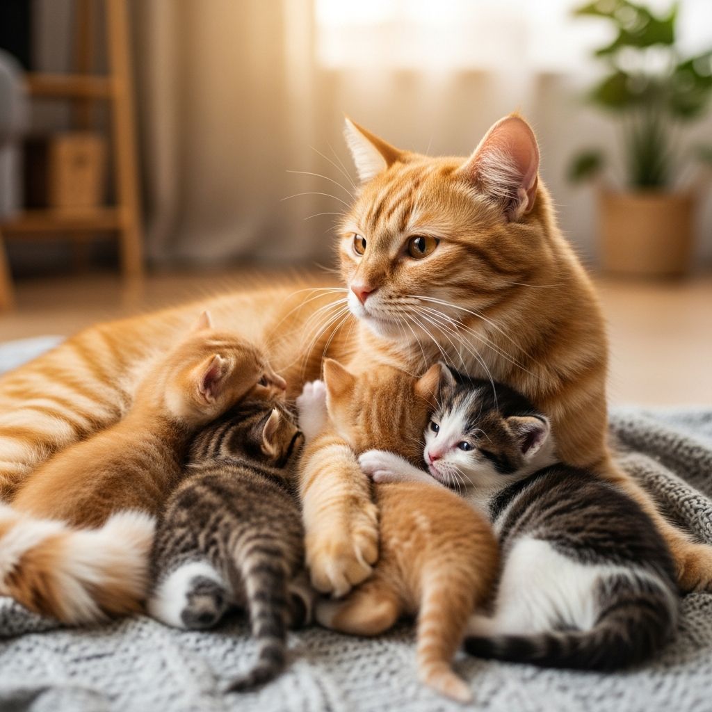 Mother Cats Nurturing Kittens: 3 Essential Nursing Stages Discover the vital role of mother cats in raising healthy, well-adjusted kittens through instinctive care and bonding.